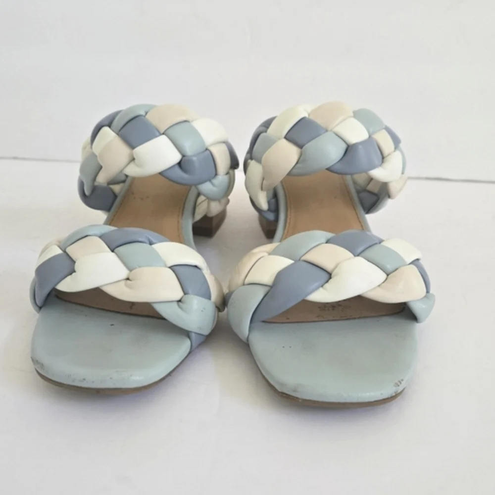 DV Dolce Vita Polly Faux Leather Slide Heeled Sandals Size 6.5